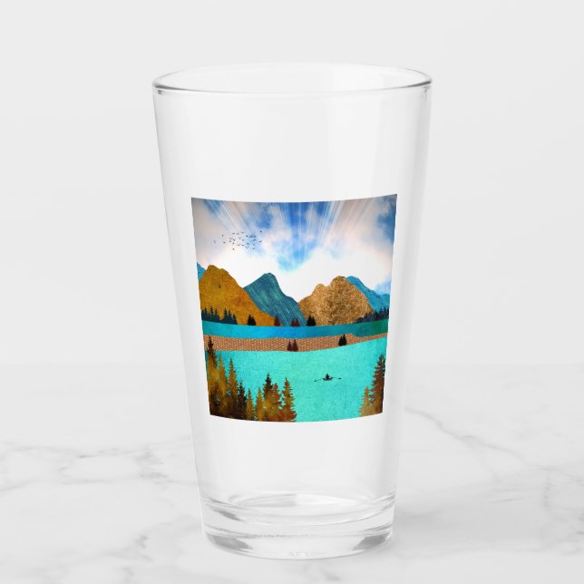 Verre Morning Lake Rower (Devant)