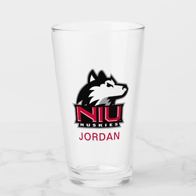 Verre Mot-symbole NIU Huskies (Devant)