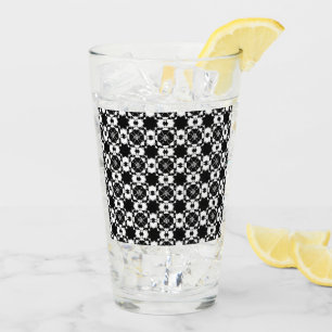Verre Motif à carreaux rétro minimaliste – Design monoch