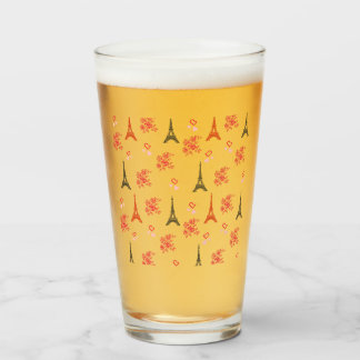 Verre Motif Amour Parisien – Tour Eiffel & Roses Sans Co