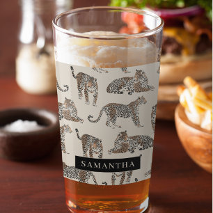 Verre Motif animal sauvage de la Jungle Leopard