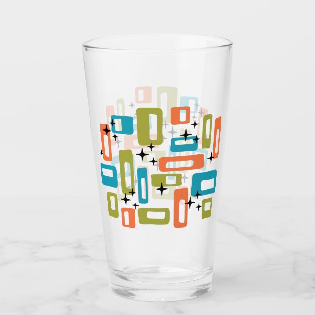 Verre Motif de démarrage géométrique moderne du milieu d (Devant)