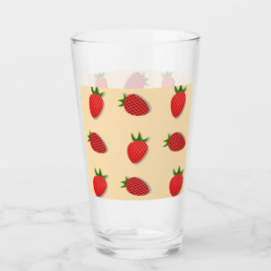 Verre Motif de fraises pour les fruits à l'été bonnes vi