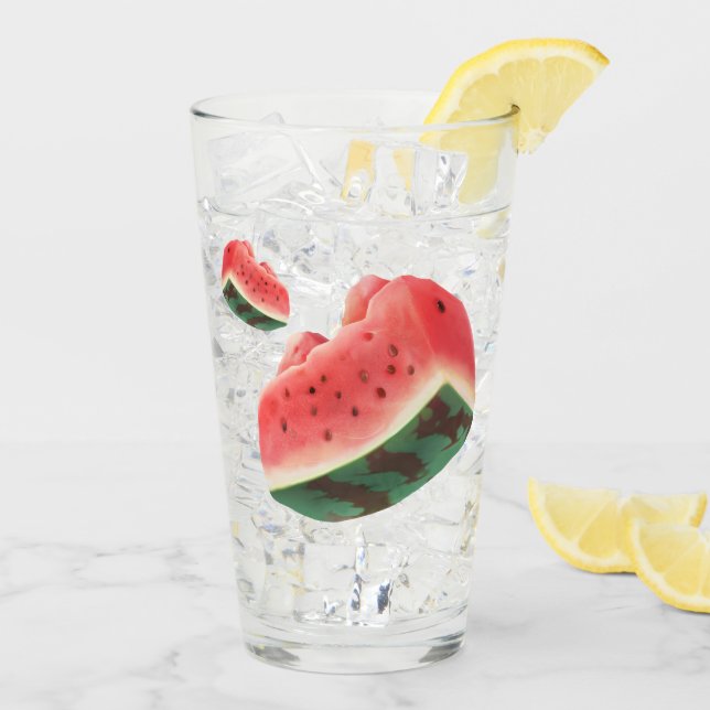 Verre Motif de pastèque (Dos glace)