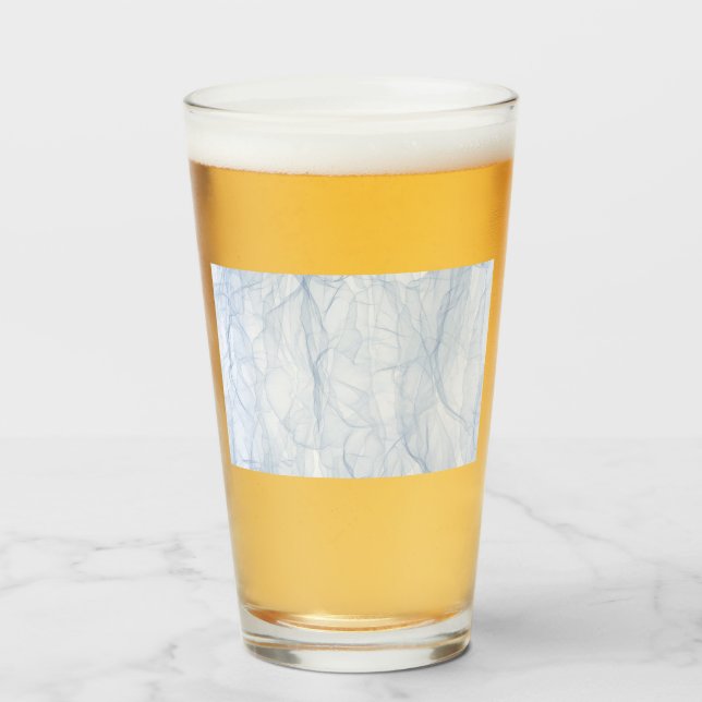 Verre Motif d'ombre bleue (Devant (rempli))
