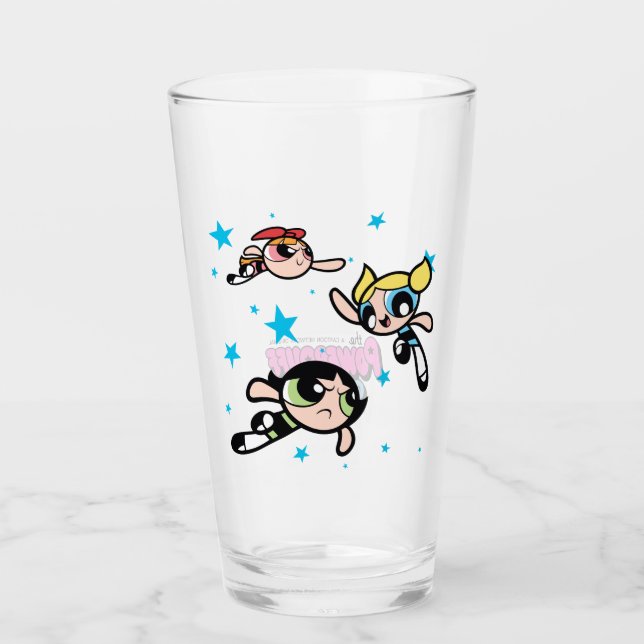 Verre Motif étoilé Powerpuff Girls (Devant)