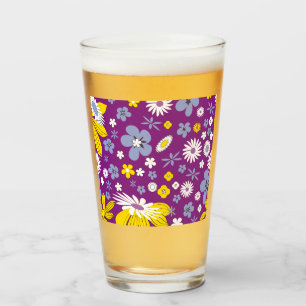 Verre Motif floral sans couture