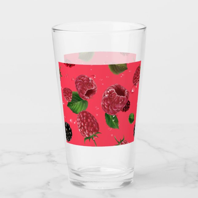 Verre Motif framboise (Devant)