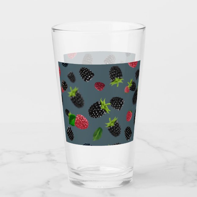 Verre Motif framboise 2 (Devant)