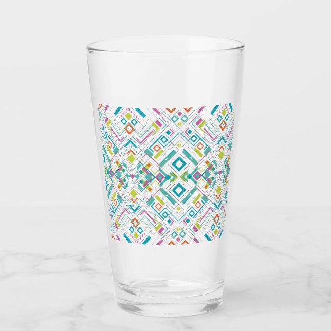 Verre Motif géométrique aztèque (Devant)