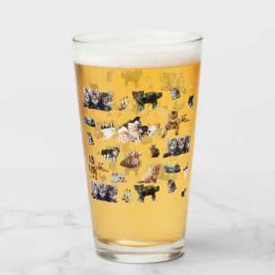 Verre Motif mignon avec des photos de Chats et chatons