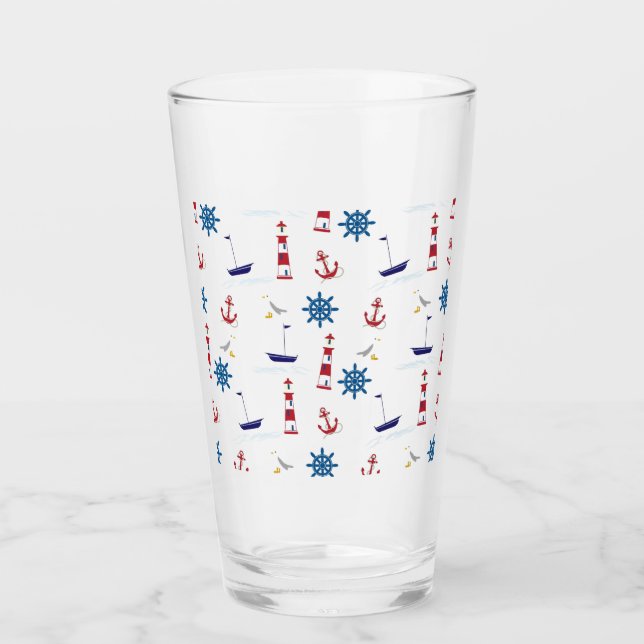 Verre Motif nautique (Devant)