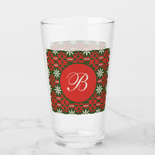 Verre Motif personnalisé de Noël/hiver vintage