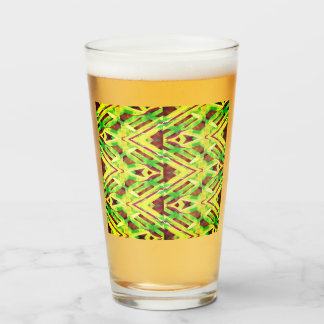 Verre Motif vert et marron