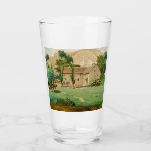 Verre Moulin d'eau au pied d'une montagne