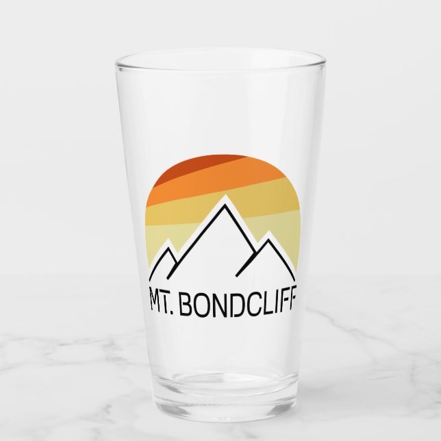 Verre Mt. Bondcliff New Hampshire Retro (Devant)