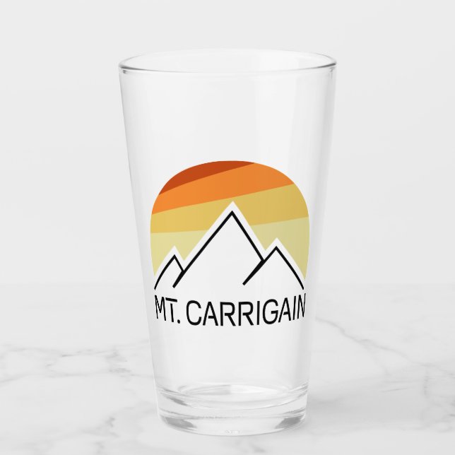 Verre Mt. Carrigain New Hampshire Retro (Devant)