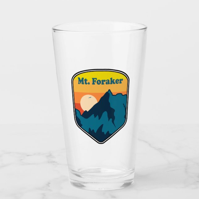 Verre Mt. Foraker Alaska Lever du soleil (Devant)