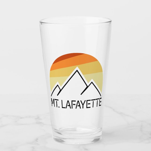 Verre Mt. Lafayette New Hampshire Retro (Devant)