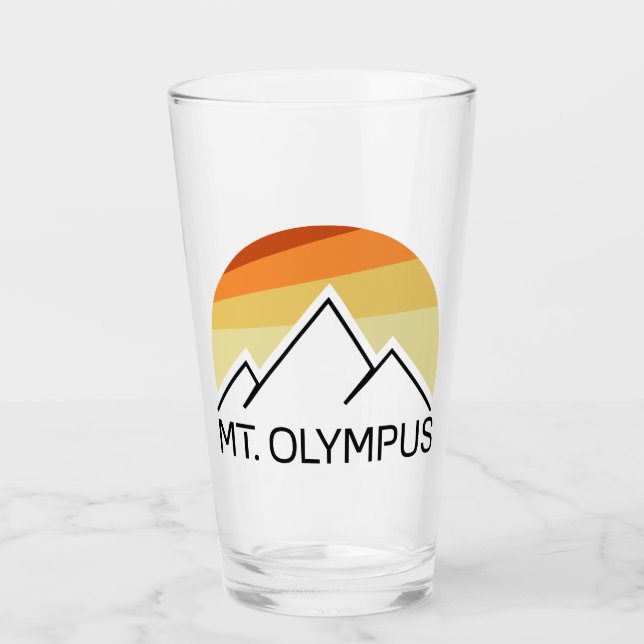 Verre Mt. Olympus Washington Retro (Devant)