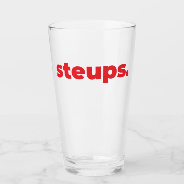 Verre Mug Steups - Rouge (Devant)