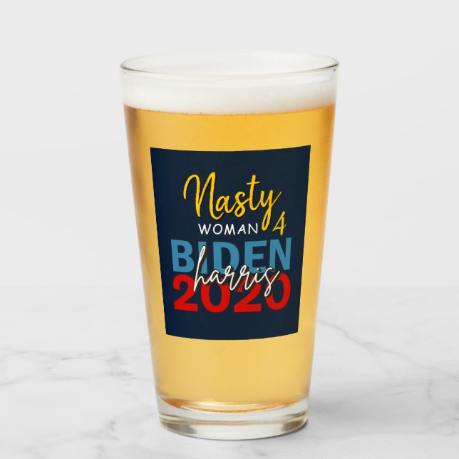 Verre Nasty Woman pour Biden Harris 2020 Election (Devant (rempli))