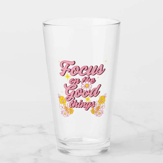 Verre Nature Soul Slogan | Focus sur les bonnes choses (Devant)