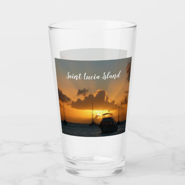 Verre Navires et Sunset Tropical Seascape (Devant)