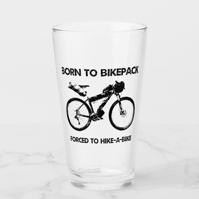 Verre Né À Bikepack Forcé À La Randonnée À Vélo (Devant)