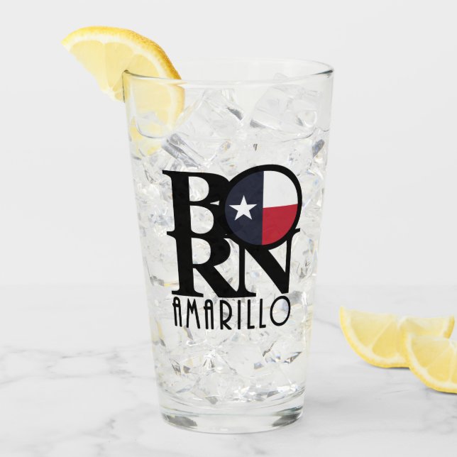 Verre NÉ Amarillo Texas (Devant glace)