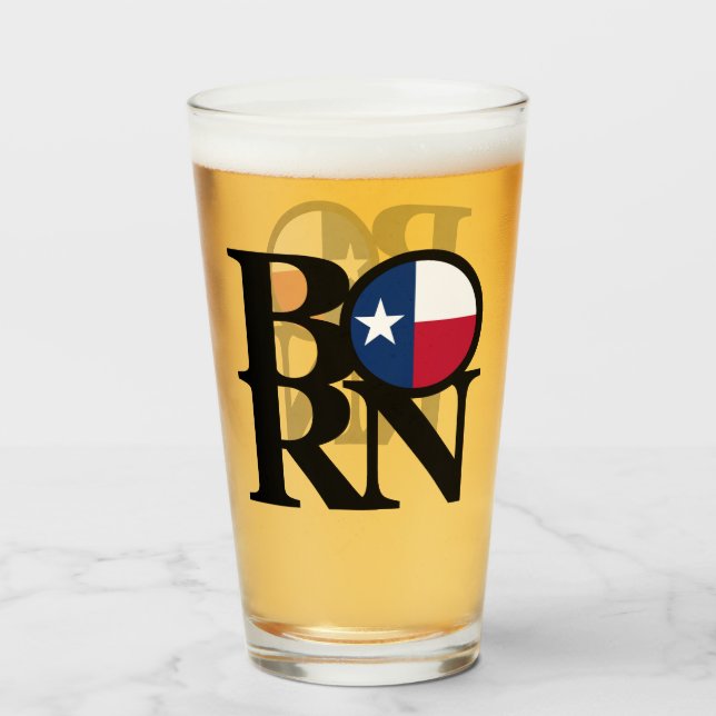Verre NÉ au Texas (Devant (rempli))