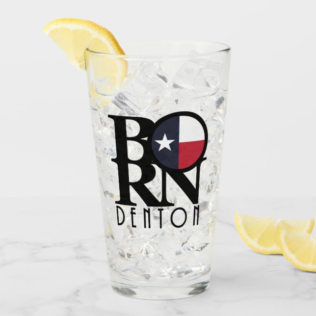 Verre NÉ Denton Texas (Devant glace)