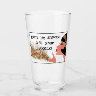 Verre "Ne laissez jamais n'importe qui alourdissent