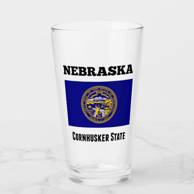 Verre Nebraska, l'État Cornhusker, (Devant)