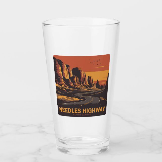 Verre Needles Highway South Dakota Red Sky (Devant)