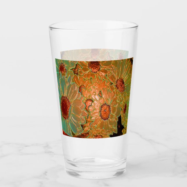 Verre Neon Floral #2 (Devant)