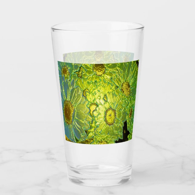 Verre Neon Floral #3 (Devant)