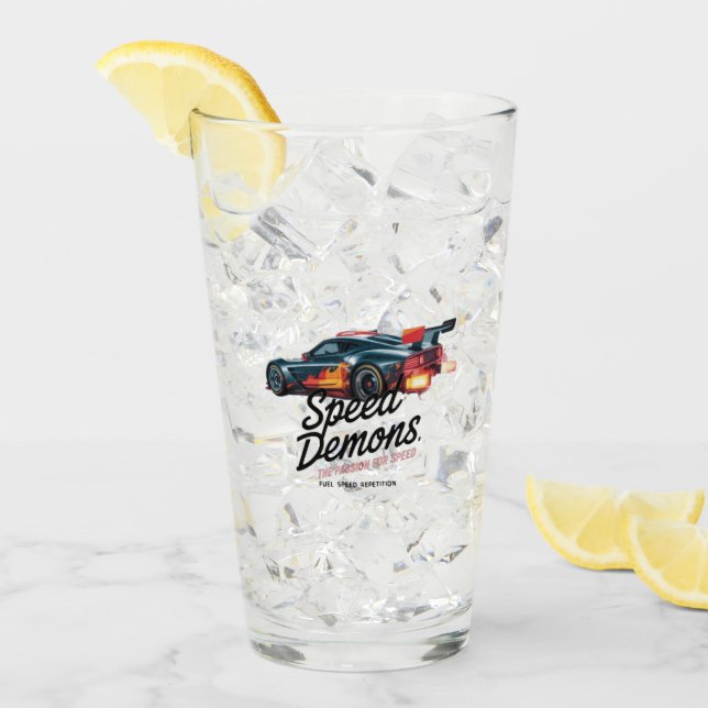 Verre Nés pour courir, forcés de travailler (Devant glace)