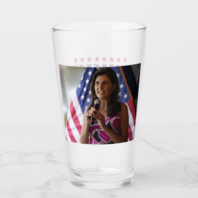 Verre Nikki Haley Pour Président 2024 (Devant)