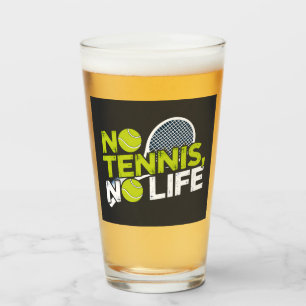 Verre No Tennis, No Life – Design Sportif et Dynamique