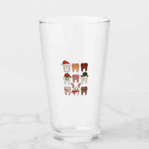 Verre Noël dentaire drôle dentiste vacances