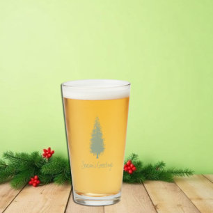 Verre Noël des arbres boisés