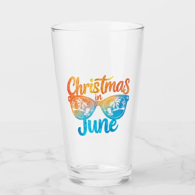 Verre Noël En Juin Lunettes de soleil Drôle été Vacances (Devant)