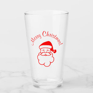 Verre Noël Père Noël Red Glass Cup