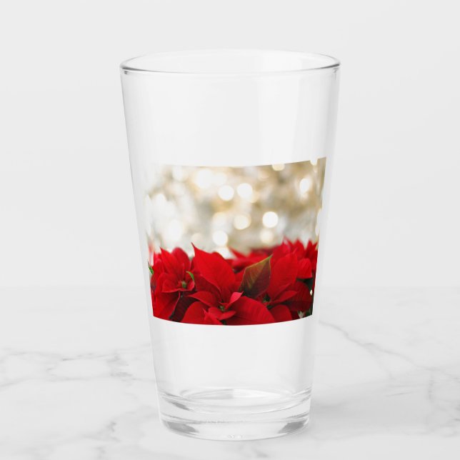 Verre Noël Poinsettia (Devant)