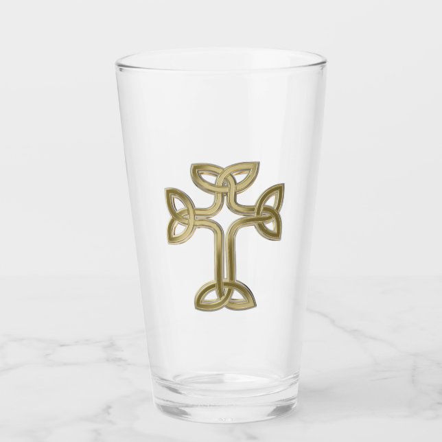 Verre noeud de croix celtique (Devant)