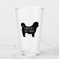 Noir Chien Tzu Chien Silhouette Personnalisé