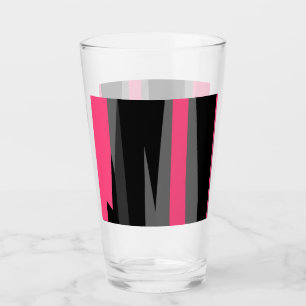 Verre Noir rose et gris