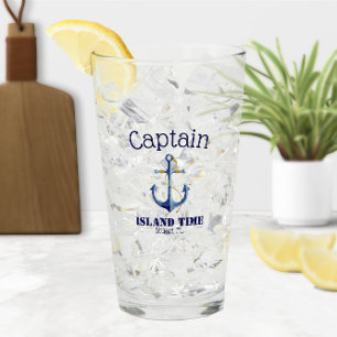 Verre Nom authentique du capitaine nautique et du bateau