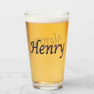Verre Nom de la Nebula Bleue Henry